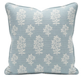 Asha Pillow Cover in Sky Blue, Peter Dunham Textiles